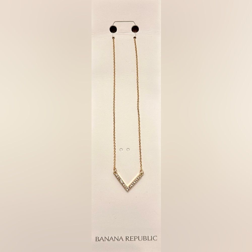 Banana Republic Gold Necklace with Classic Minimalist Design